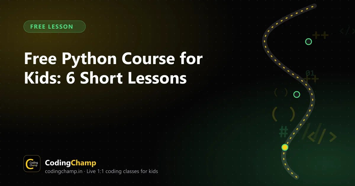 Free Python Course for Kids: 6 Short Lessons, From First Line to First Game