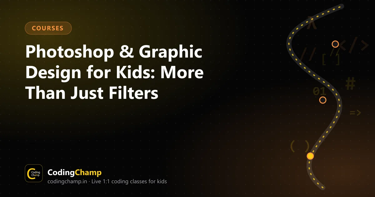 Cover image for Photoshop & Graphic Design for Kids: More Than Just Filters
