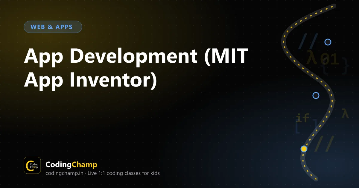 App Development (MIT App Inventor) course cover