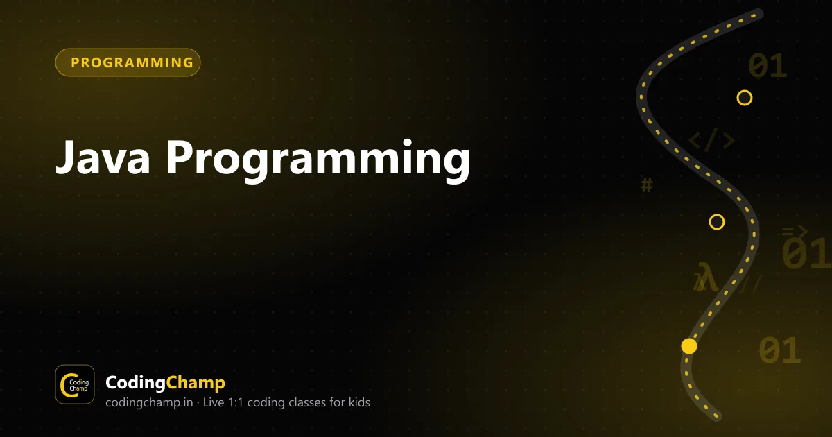Java Programming course cover