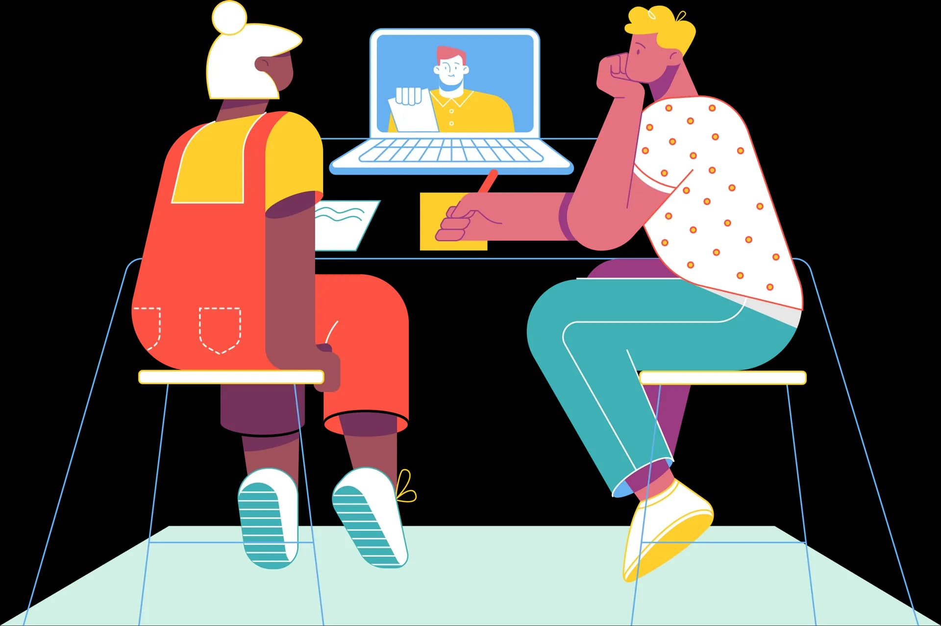 A live CodingChamp coding session with an instructor